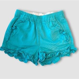 Crewcuts Turquoise Ruffle Hem Shorts - Size 4 - EUC